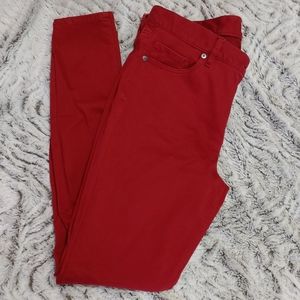 Loft Soft Burnt Orange Denim size 30/10